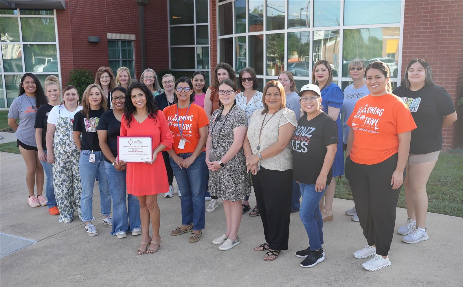Gonzales Primary Academy Statewide Semi Finalist in HEB Excellence in Education Awards